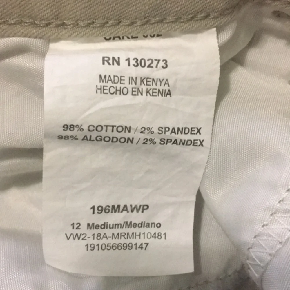 Riders by Lee- Mid Rise Tan Shorts. Size 12